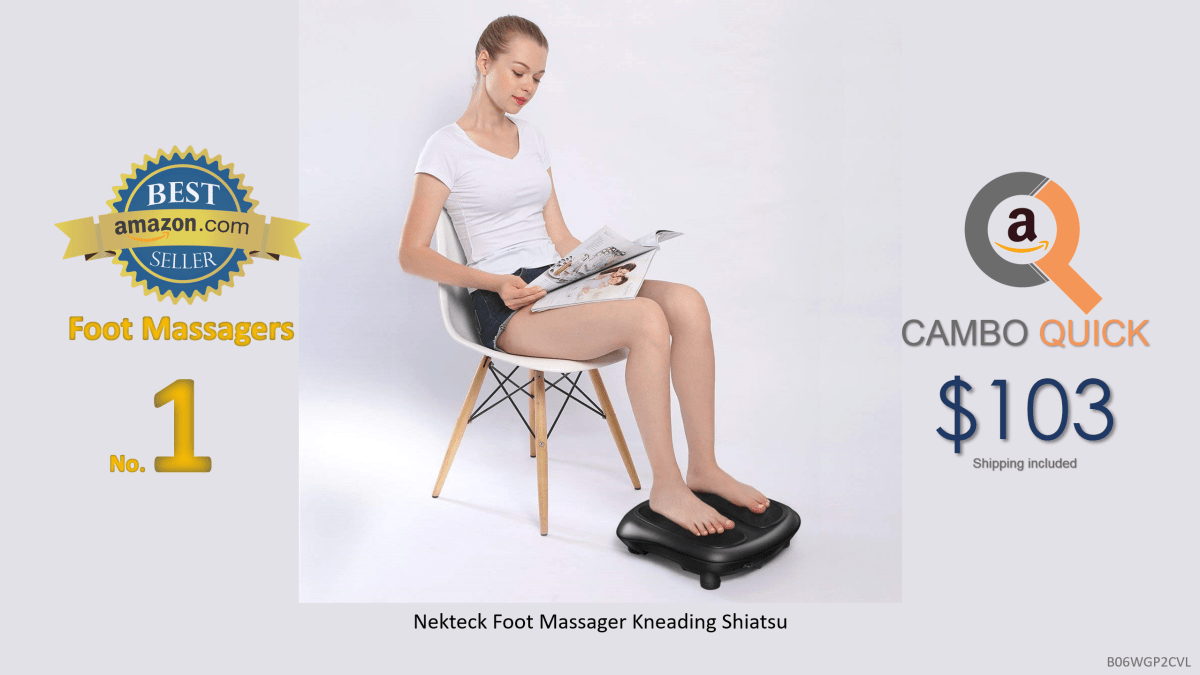 Nekteck Foot Massager Kneading Shiatsu Therapy Plantar Massage with Built in Infrared Heat Function and Power Cord - Black.png