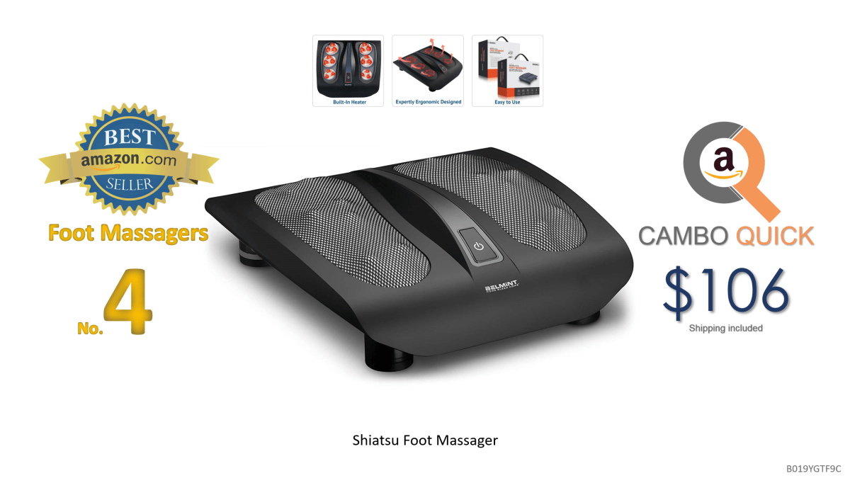 Shiatsu Foot Massager for Painful Plantar Fasciitis, Chronic and Nerve Pain - Deep Kneading Shiatsu Therapy Massage with Built-In Heat Function Massage....png