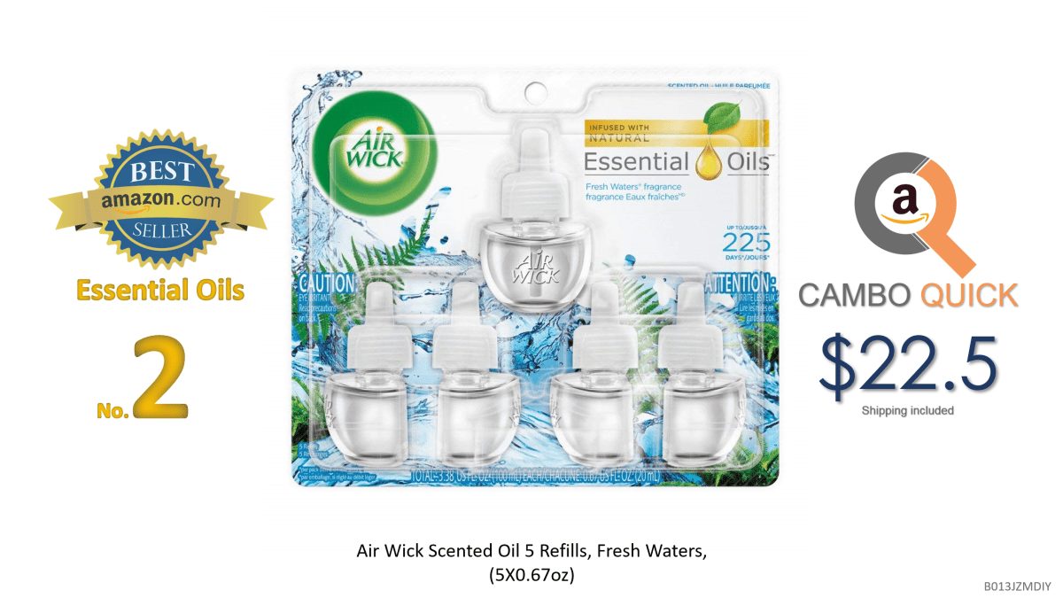 Air Wick Scented Oil 5 Refills, Fresh Waters, (5X0.67oz), Air Freshener.png