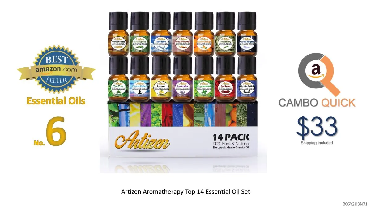 Artizen Aromatherapy Top 14 Essential Oil Set (100% PURE & NATURAL) Therapeutic Grade Essential Oils - All of Our Most Popular Scents and Best Essential.png