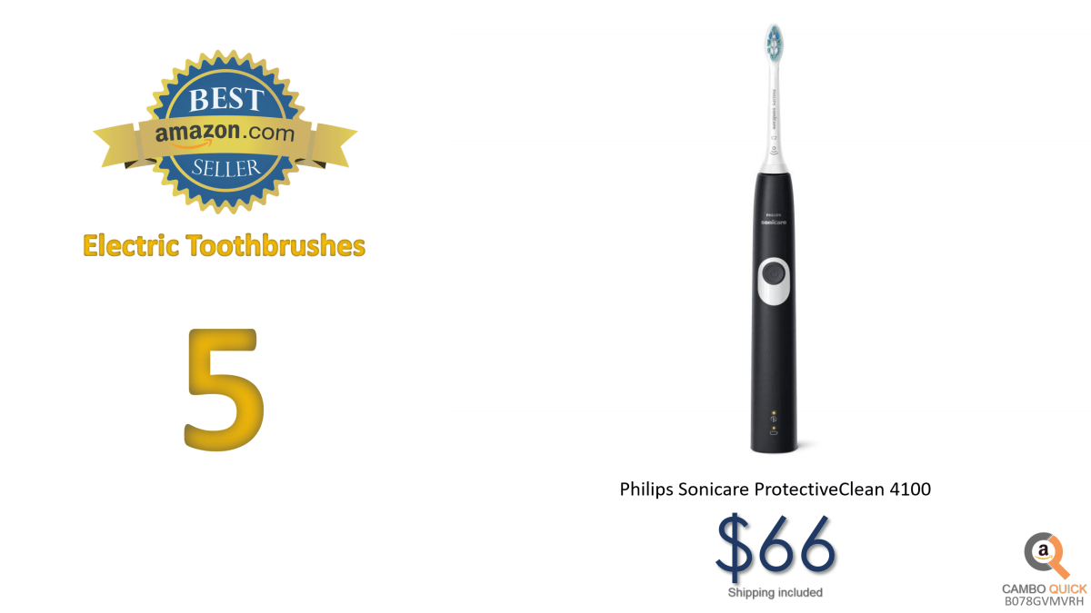 Philips Sonicare ProtectiveClean 4100 Plaque Control, Rechargeable electric toothbrush with pressure sensor, Black White HX68105.png
