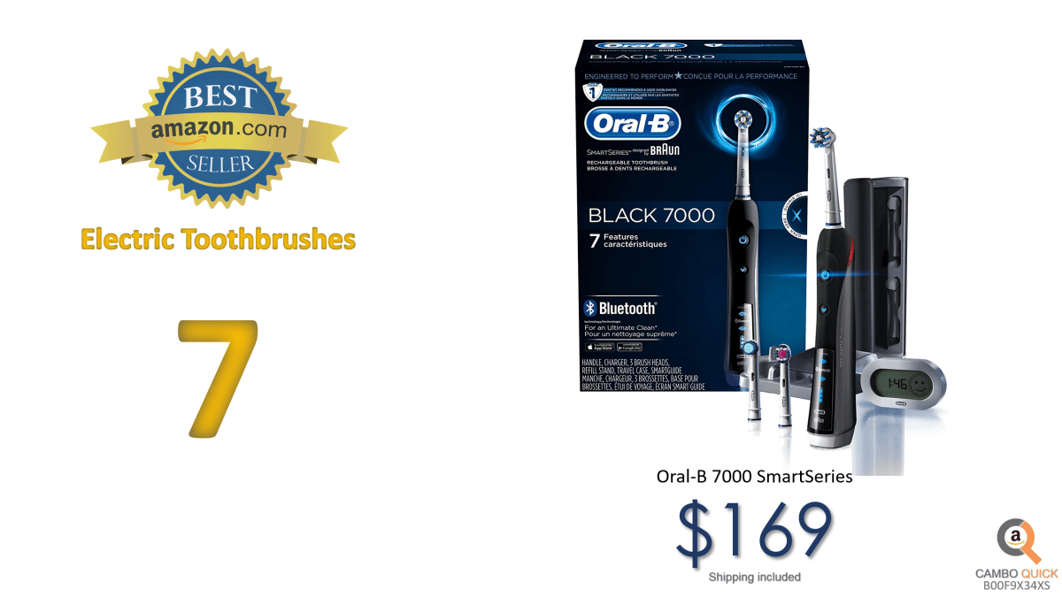 Oral-B 7000 SmartSeries Rechargeable Power Electric Toothbrush with 3 Replacement Brush Heads, Bluetooth Connectivity and Travel Case, Black, Powered.png
