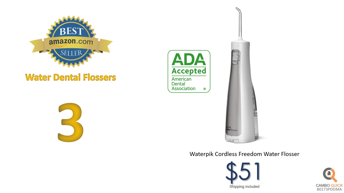 Waterpik Cordless Freedom Water Flosser, WF-03, White.png