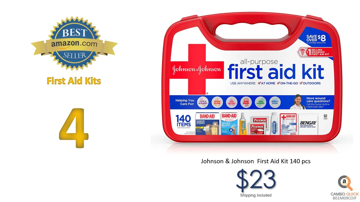 Johnson & Johnson All-Purpose Portable Emergency First Aid Kit for Home & Travel, 140 pc.png