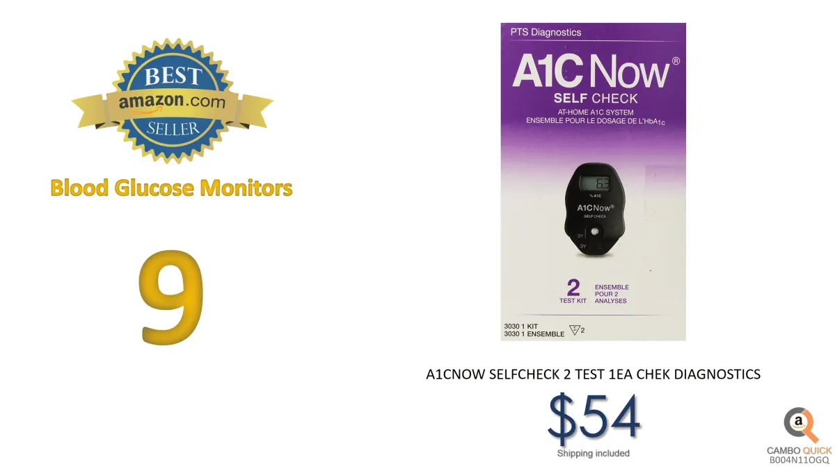 A1CNOW SELFCHECK 2 TEST 1EA CHEK DIAGNOSTICS (DIABETES)